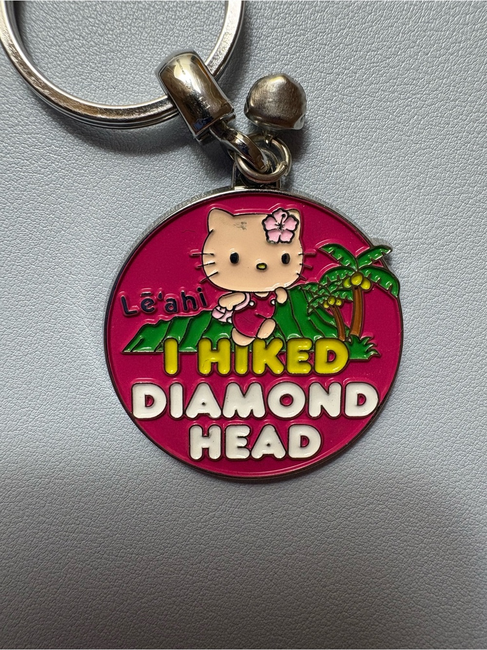 Hawaiian Hello Kitty 'I Hiked Diamond Head" Keychain RARE
